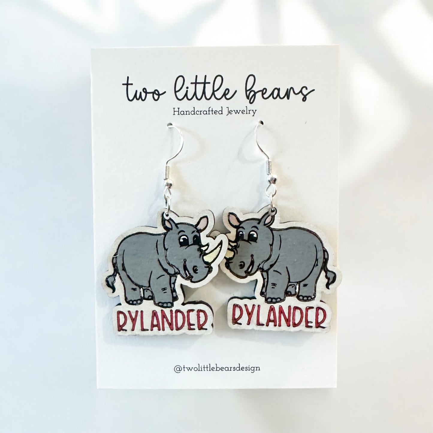 Rylander Rhinos Earrings