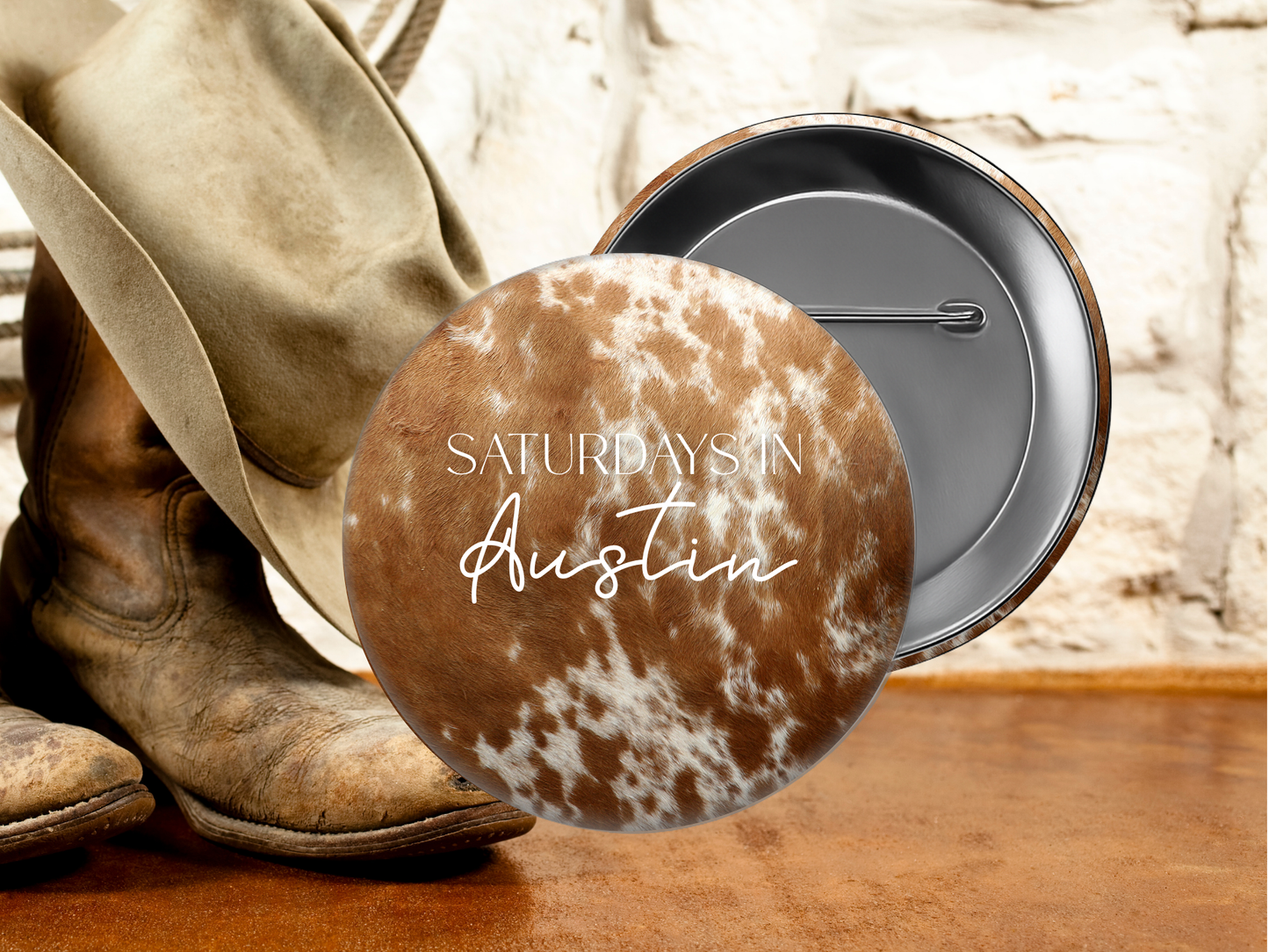 Saturdays in Austin Game Day Button