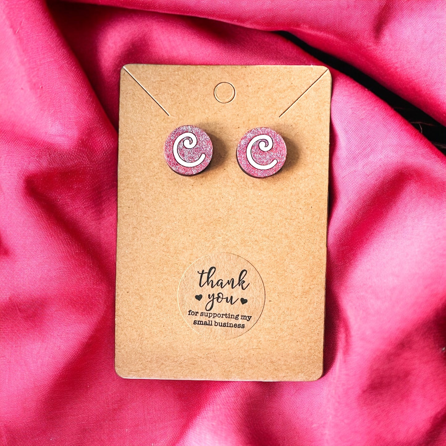 Barbie Girl Initial Earrings