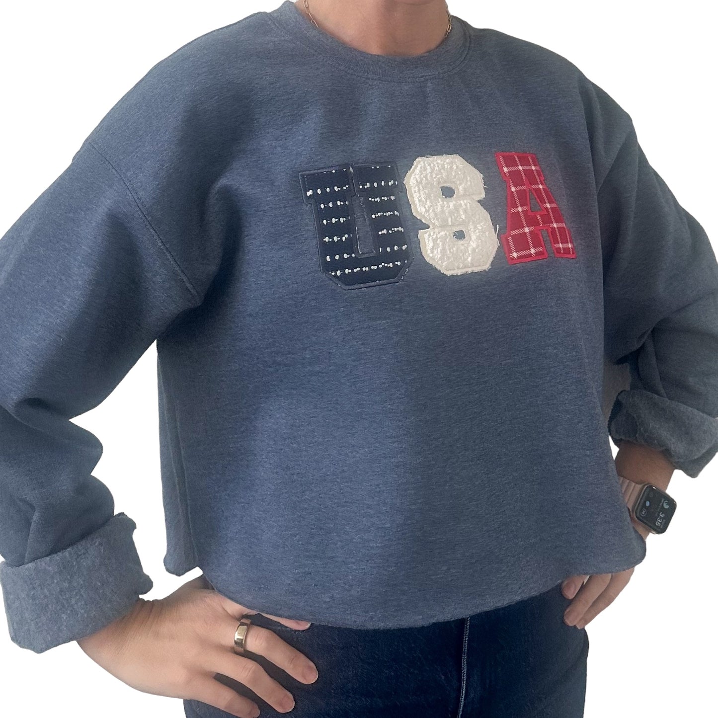 USA Embroidered Sweatshirt
