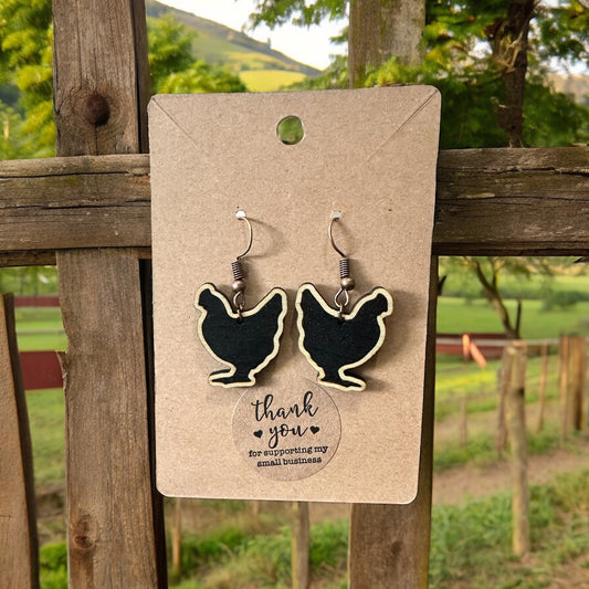 Country Chicken Earrings