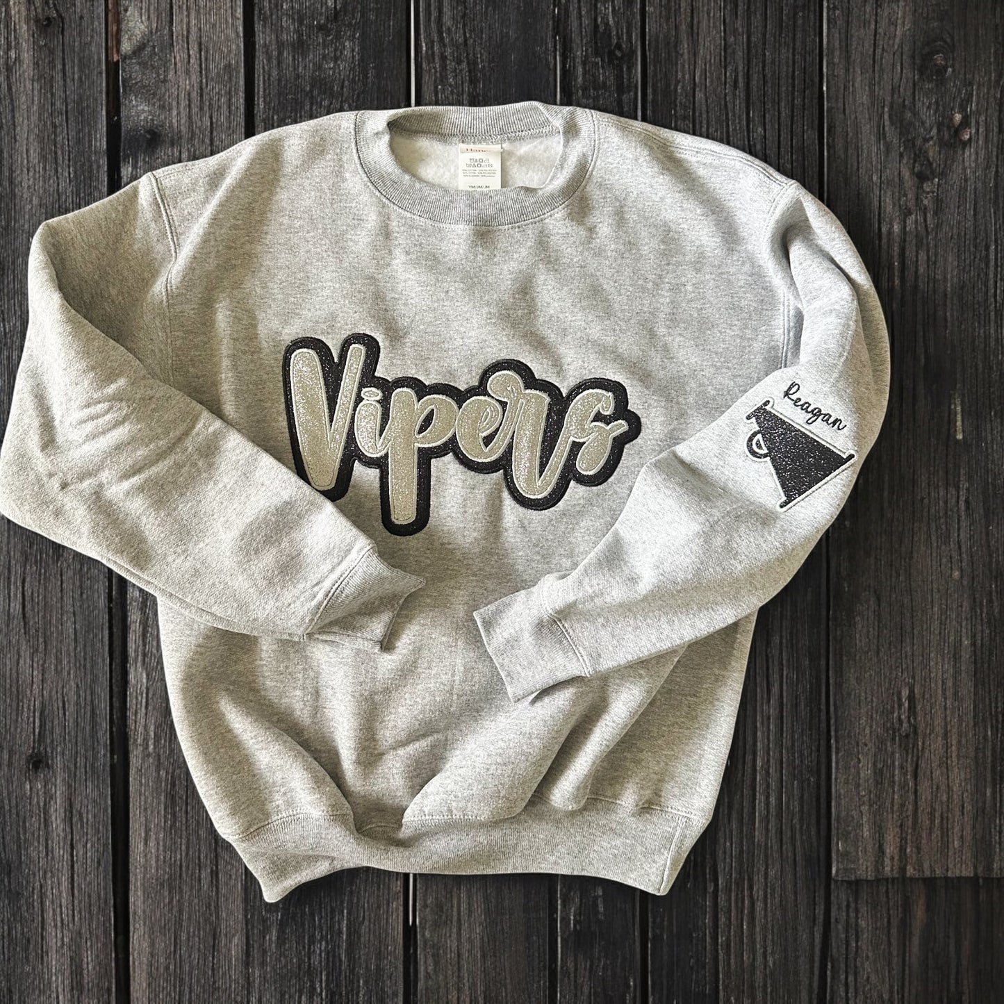 Custom Vipers Script Appliqué Sweatshirt