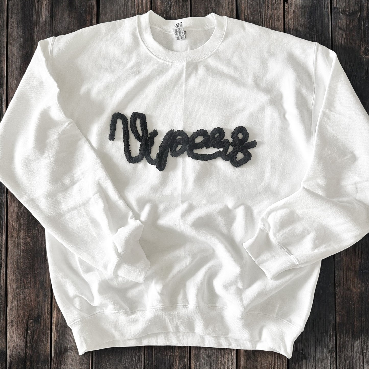 Viper Chenille Style Script Sweatshirt