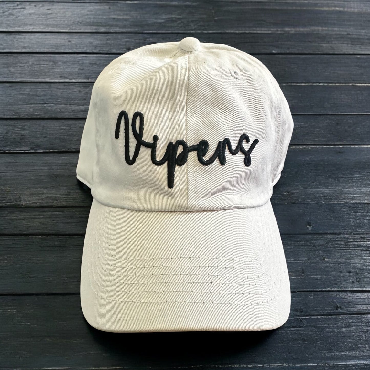 Custom Puff Script Baseball Hat