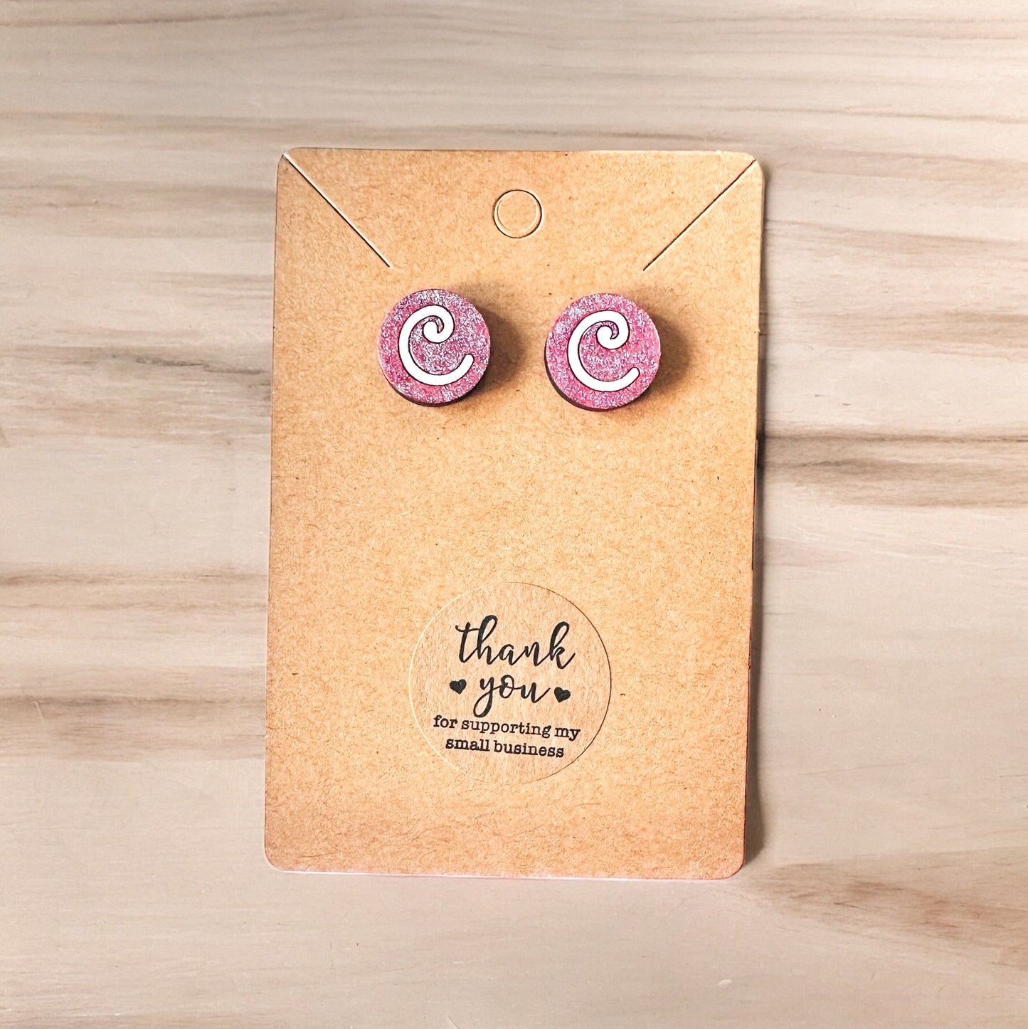 Barbie Girl Initial Earrings