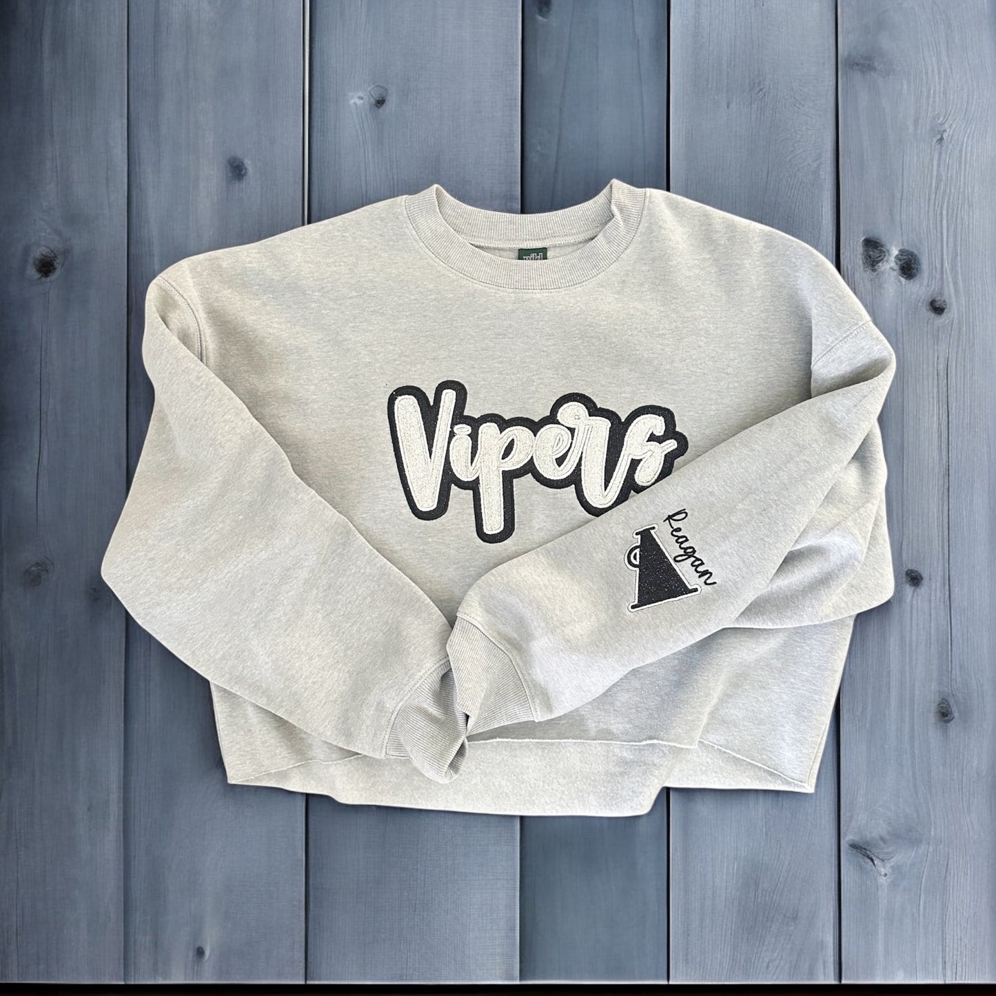 Custom Vipers Script Appliqué Sweatshirt
