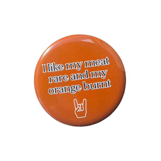 Burnt Orange Game Day Button