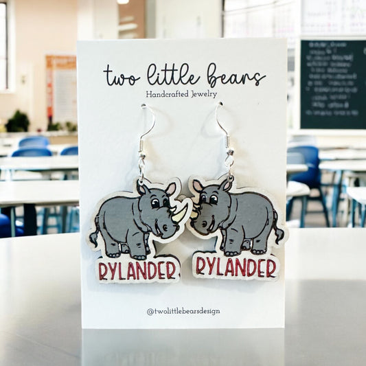 Rylander Rhinos Earrings