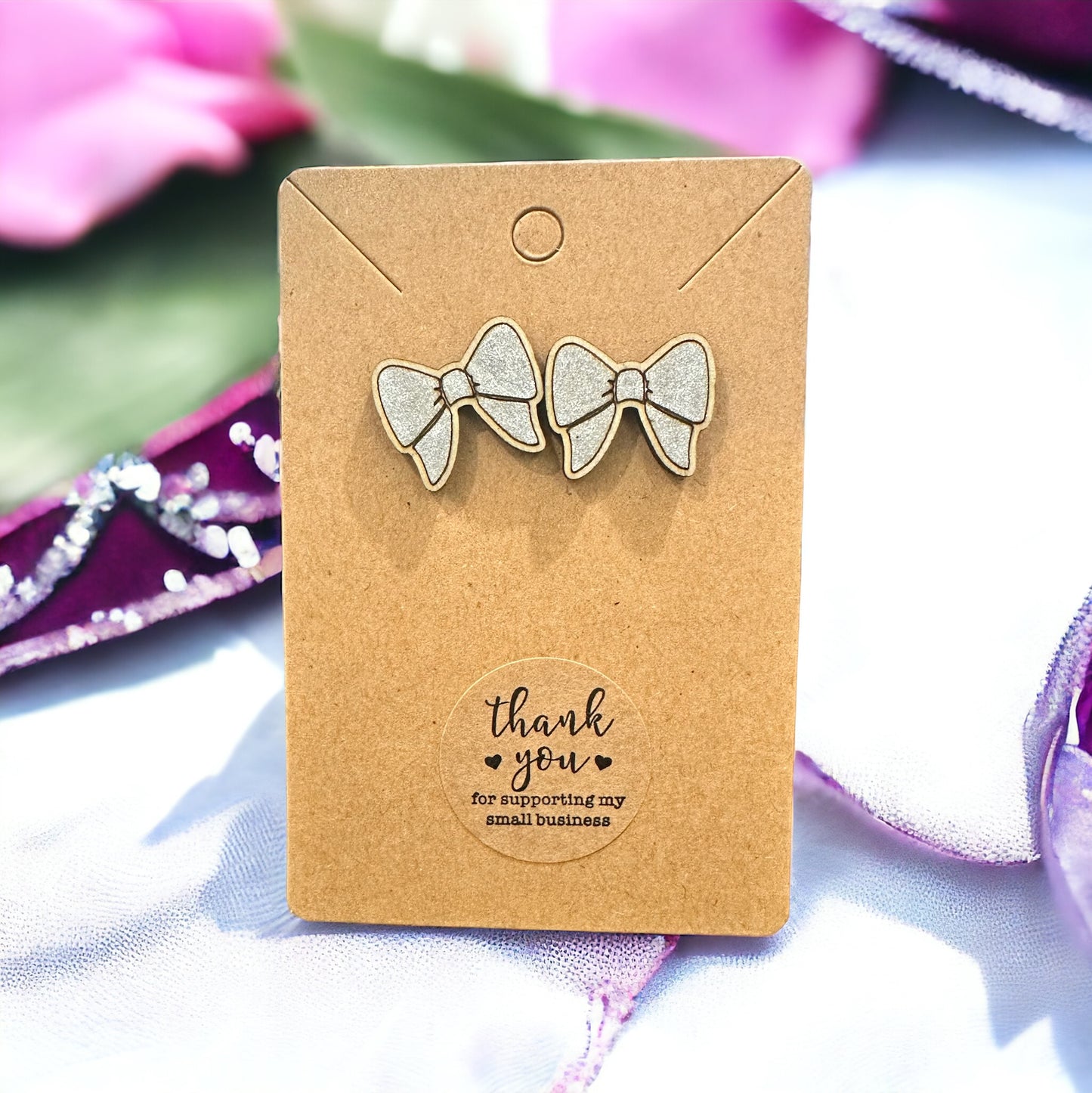 Bow Stud/Post Earrings | Girly | Ballerina