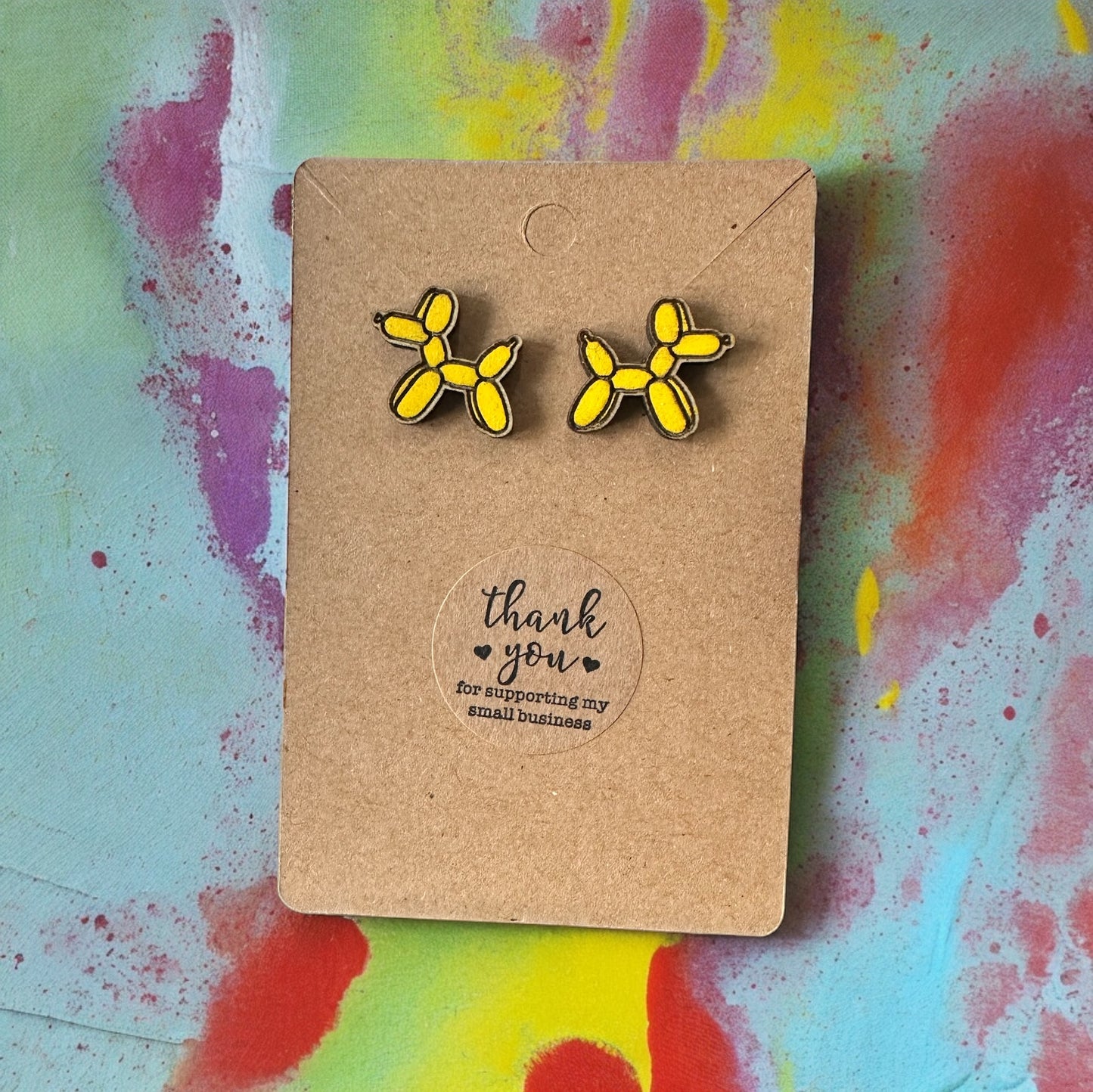 Balloon Dog Earrings