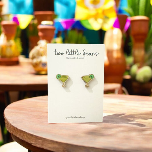 Margarita - Tequila, Salt, Lime Earrings