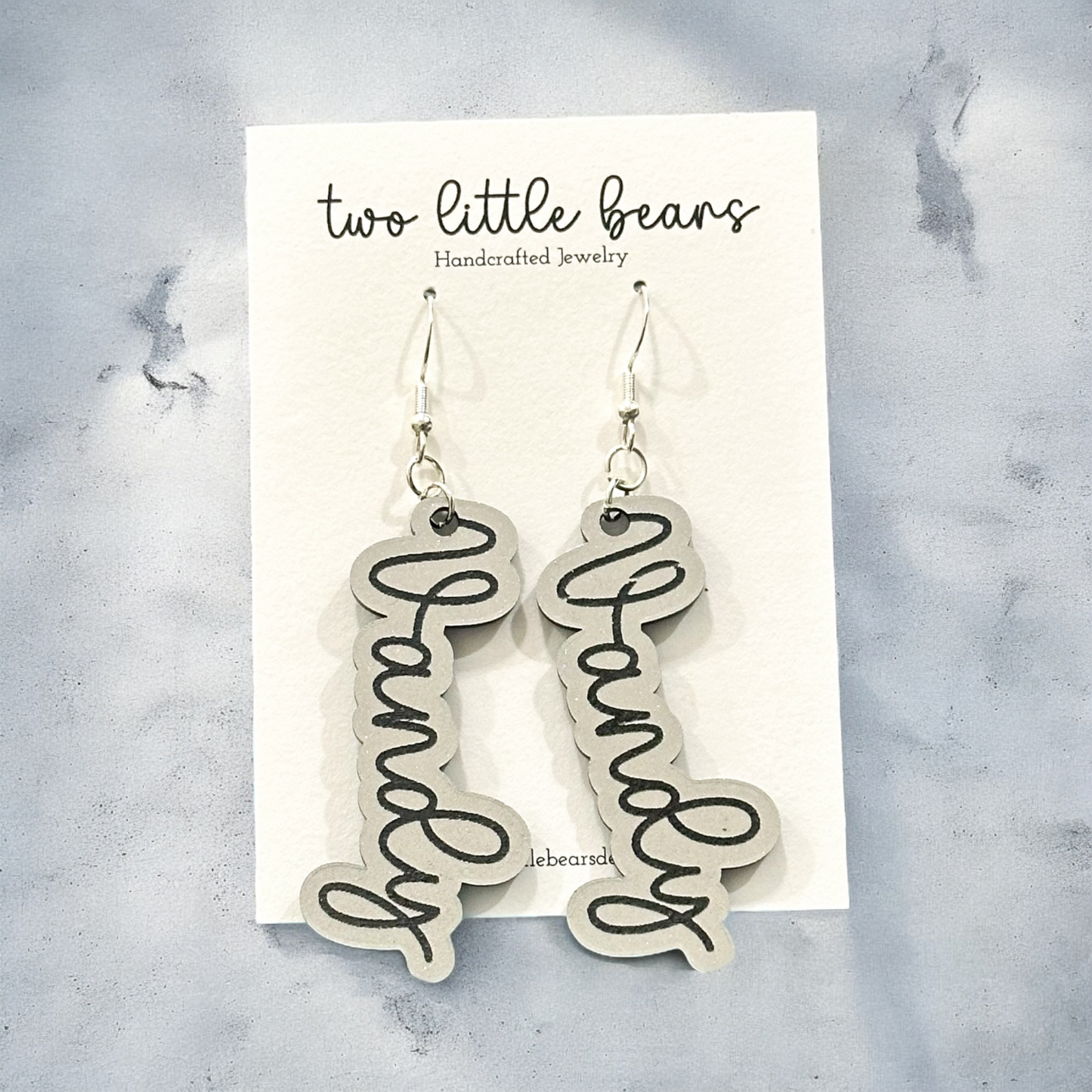 Vandy Script Earrings