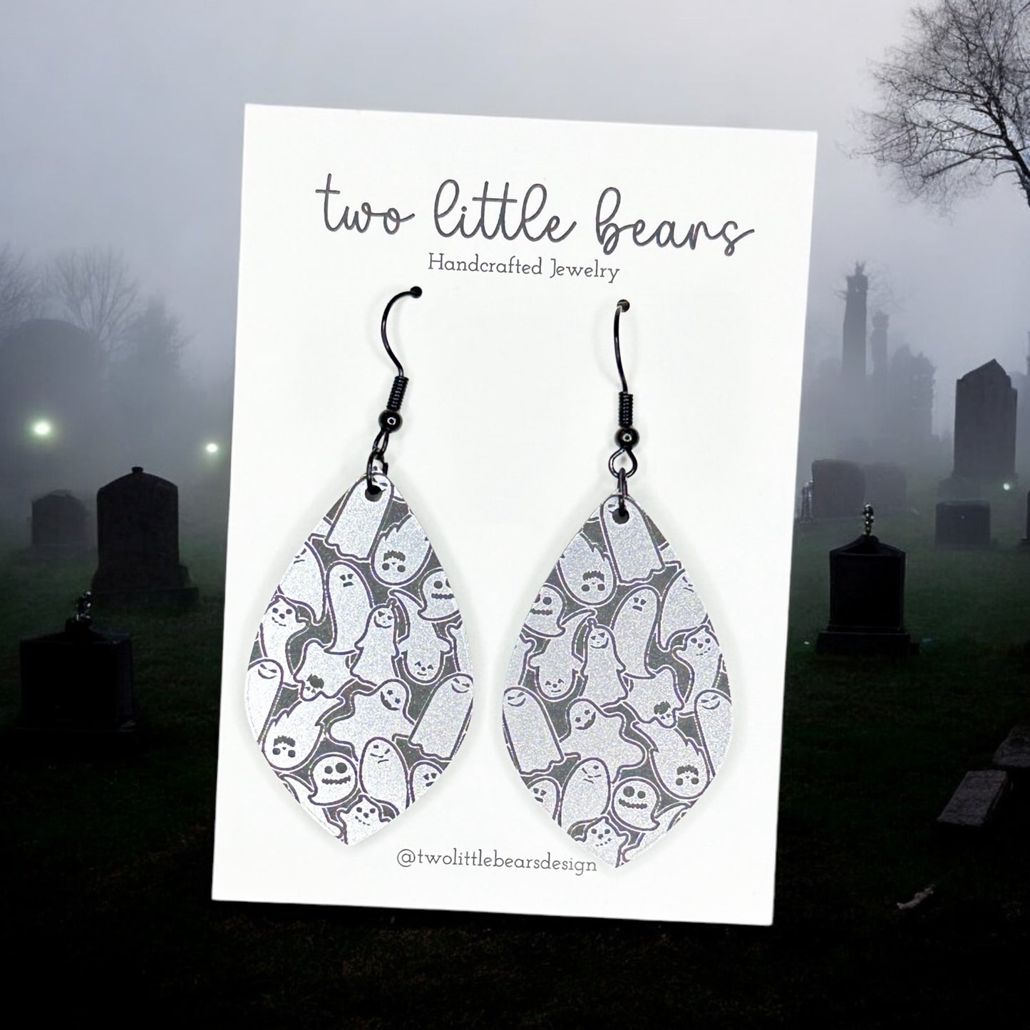 Ghostly Acrylic Earrings