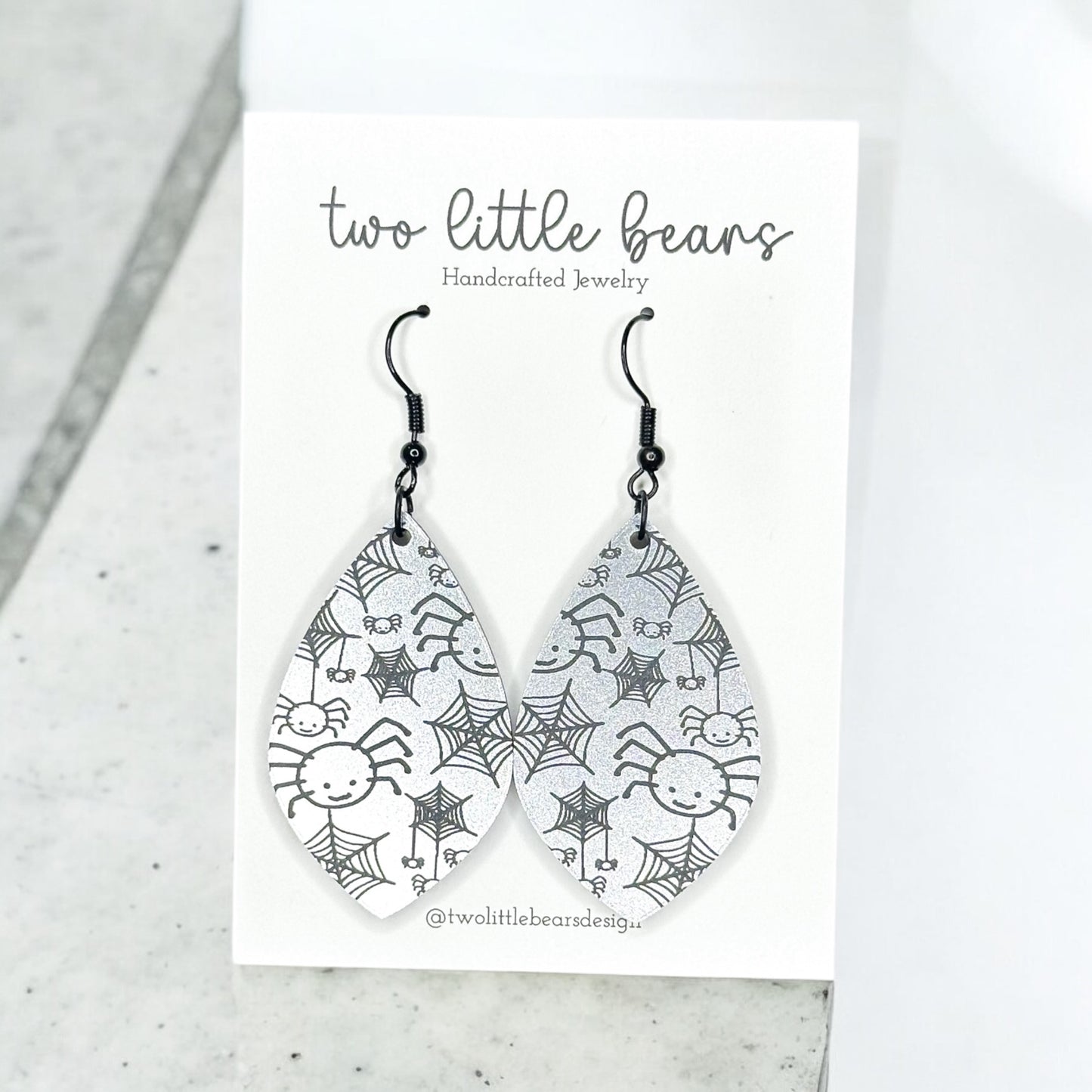 Cutesy Spider Acrylic Earrings