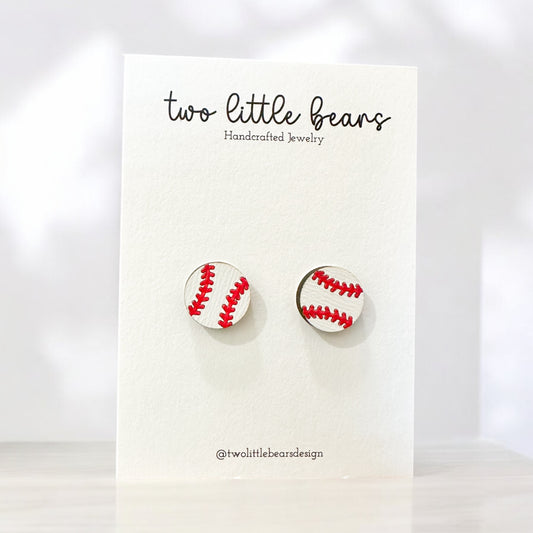 Baseball Earrings