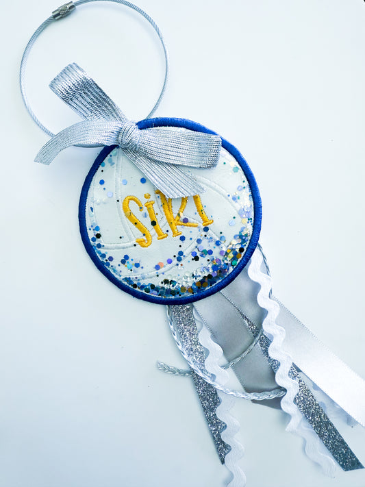 Volleyball Shaker Bag Tag