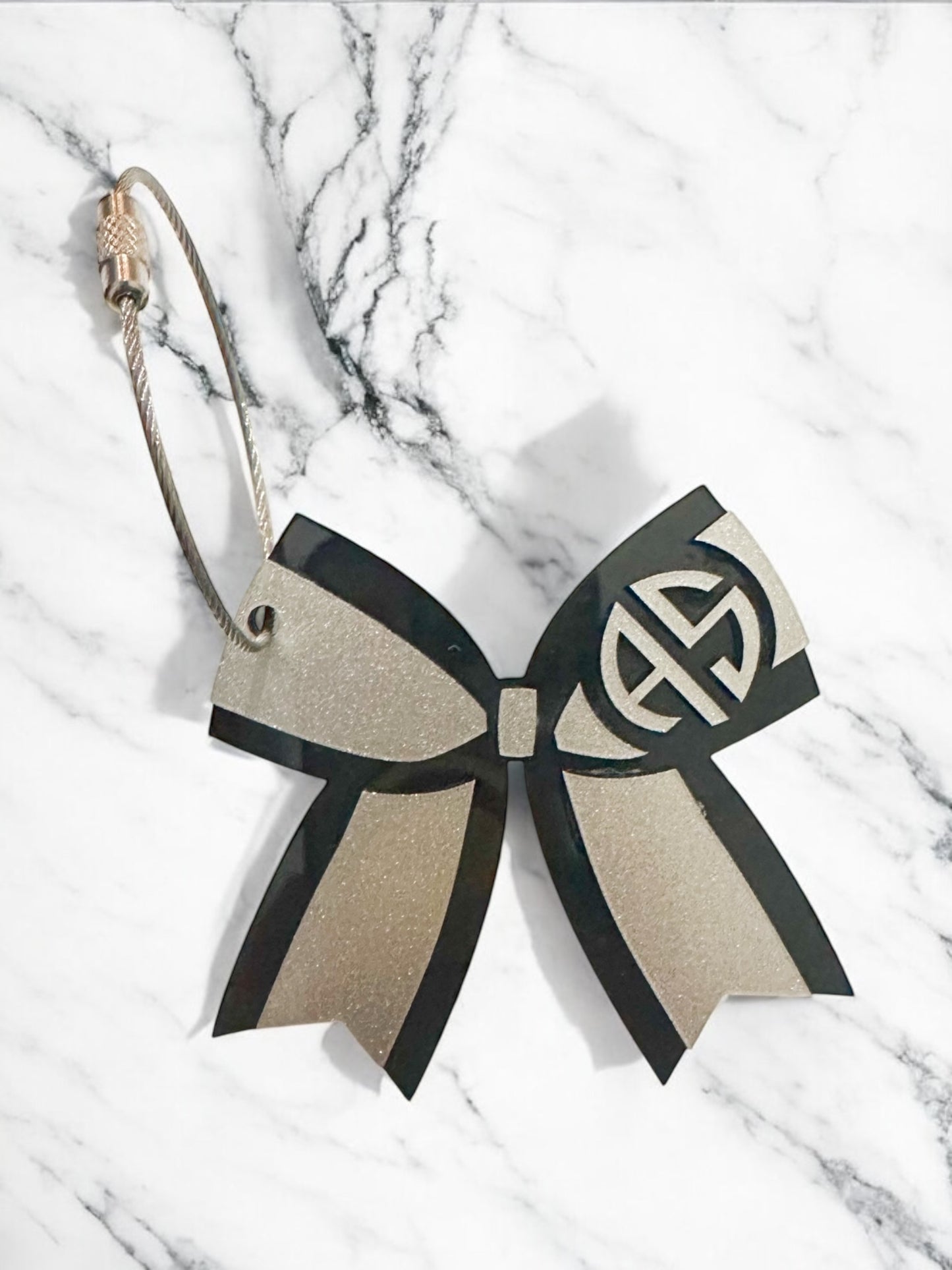 Viper Initials Bow Bag Tag