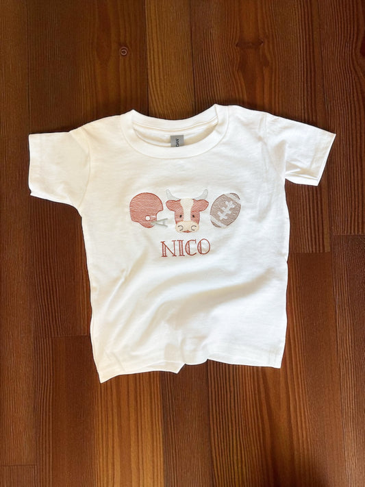 Austin Football Sketch Stitch T-Shirt