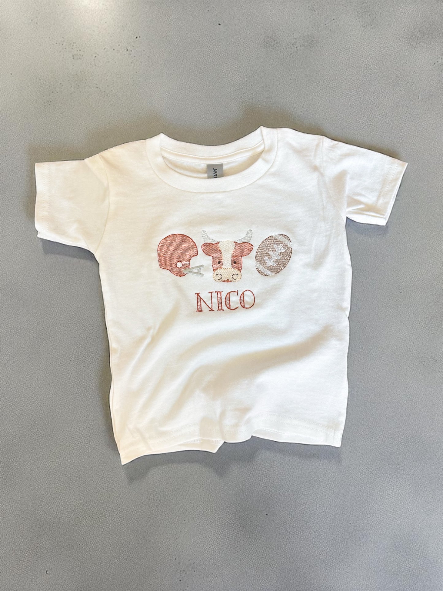 Austin Football Sketch Stitch T-Shirt