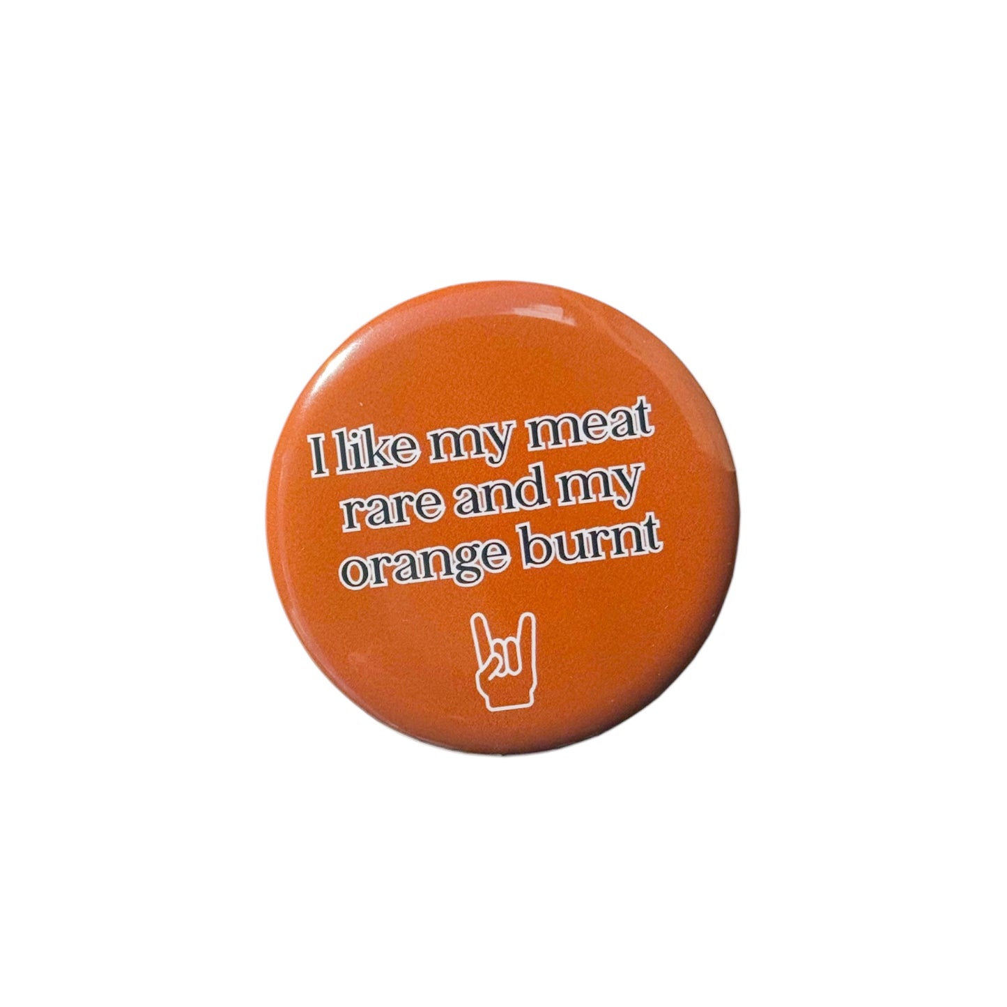 Burnt Orange Game Day Button