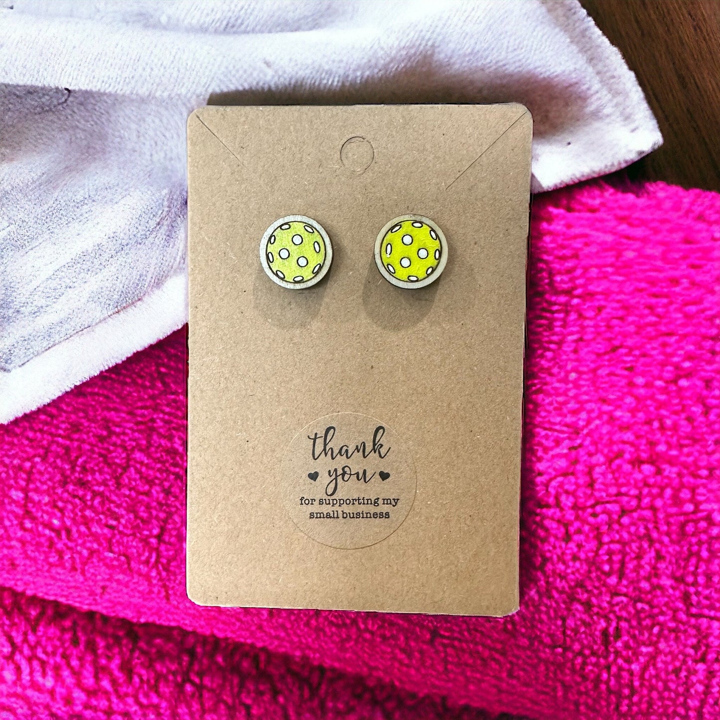 Pickleball Post Earrings
