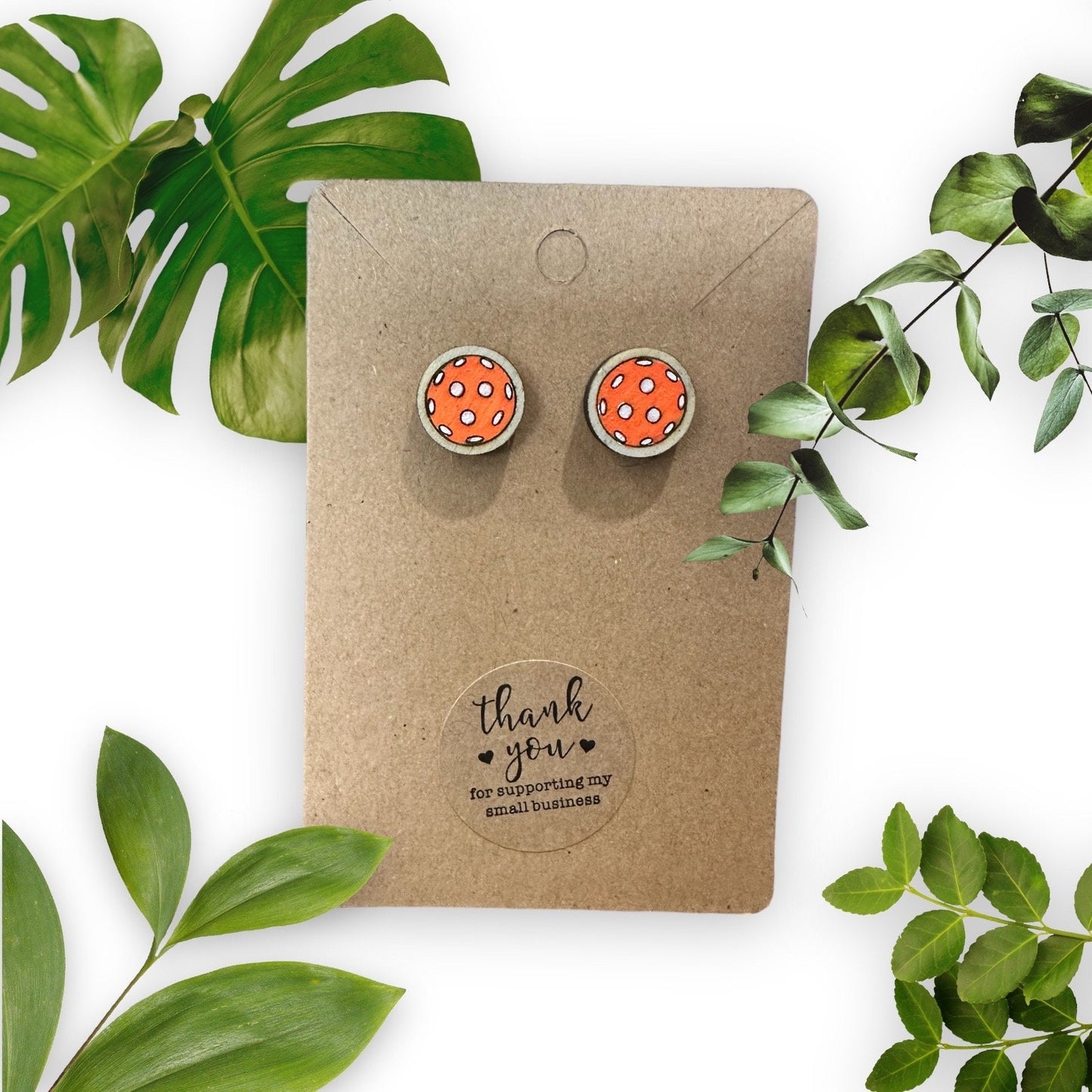 Pickleball Post Earrings