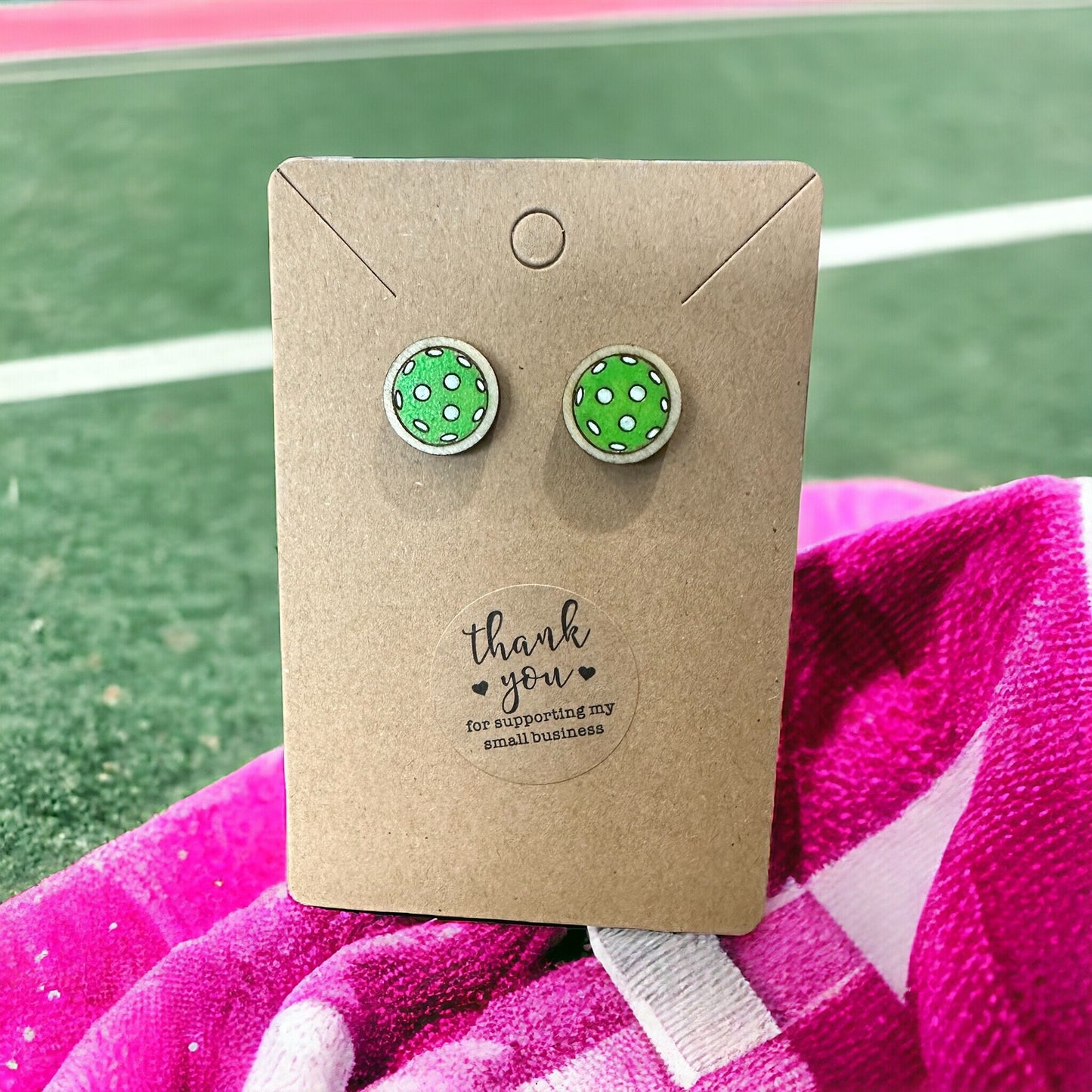 Pickleball Post Earrings