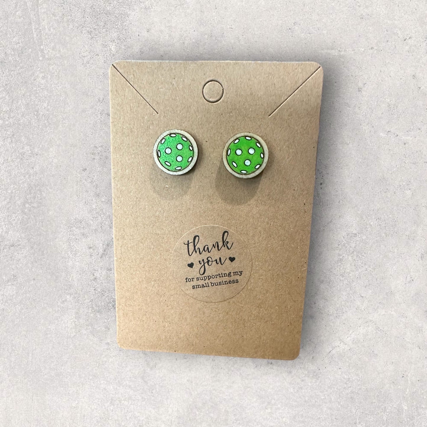 Pickleball Post Earrings