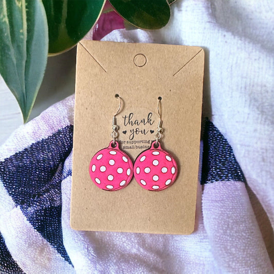 Pickleball Drop Earrings