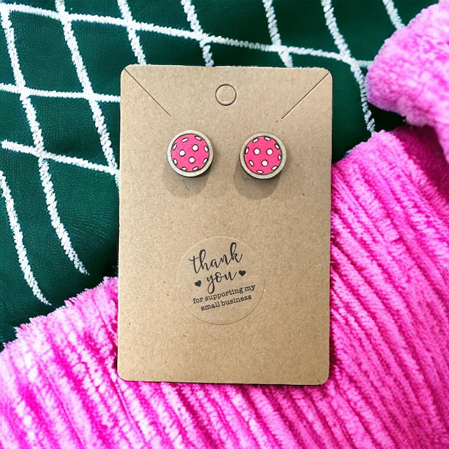 Pickleball Post Earrings