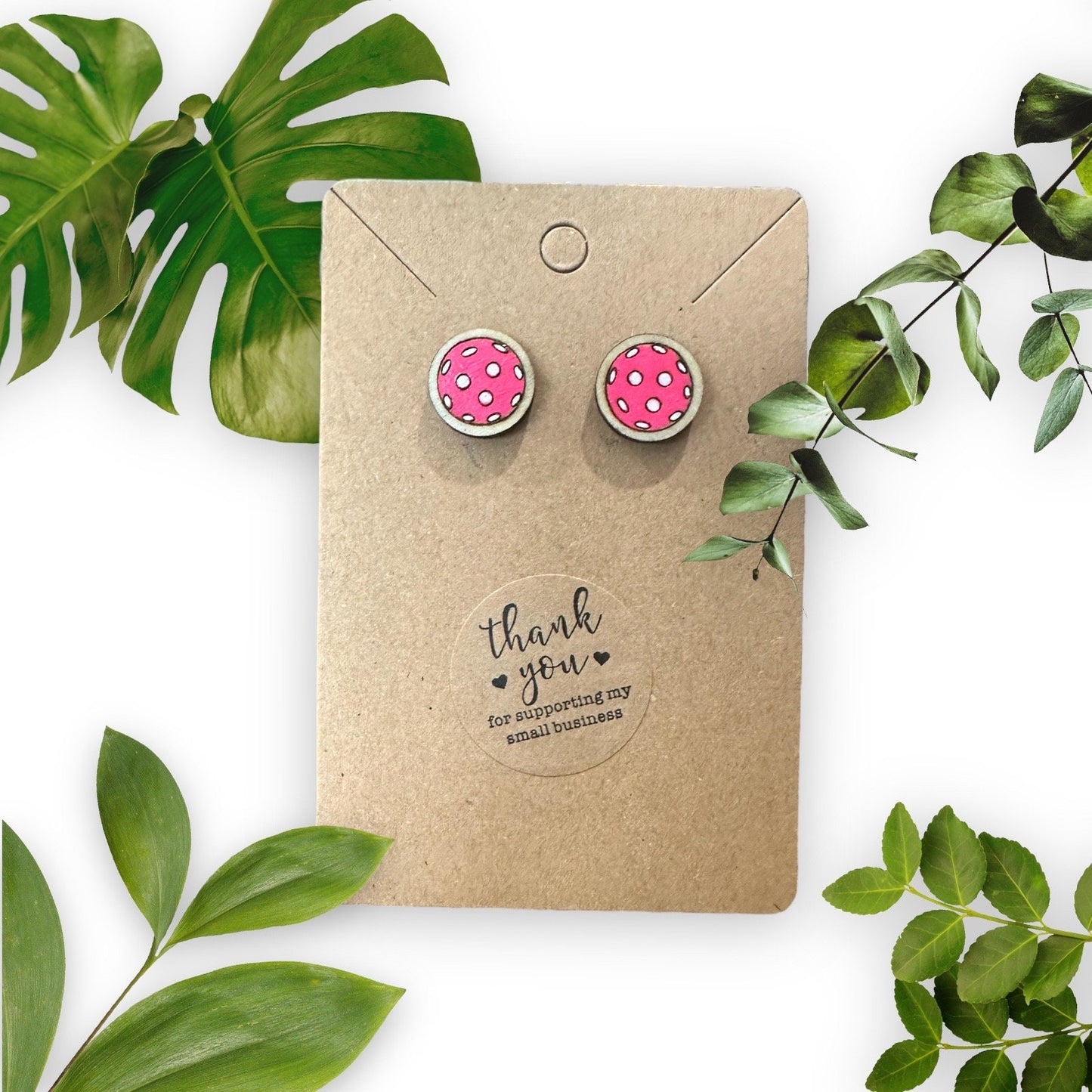 Pickleball Post Earrings