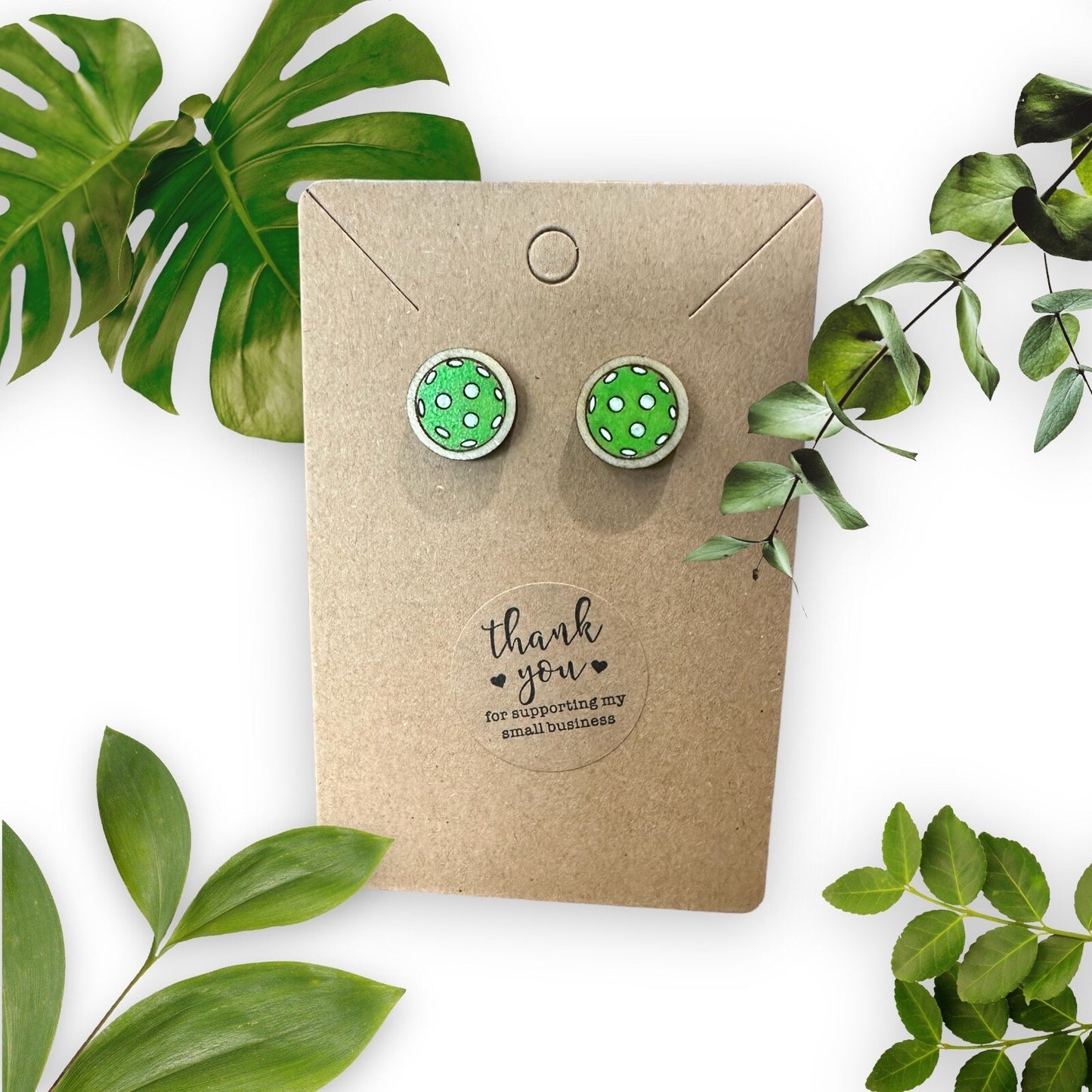 Pickleball Post Earrings