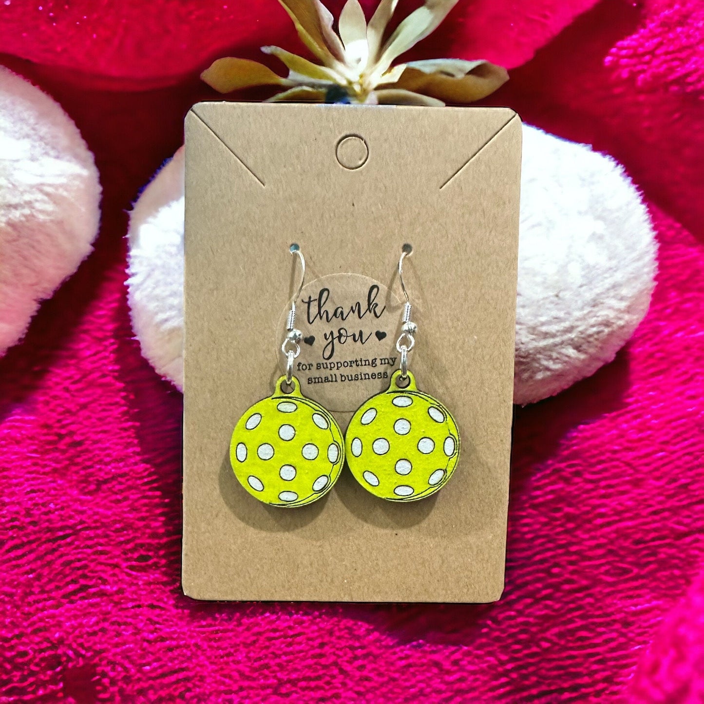 Pickleball Drop Earrings