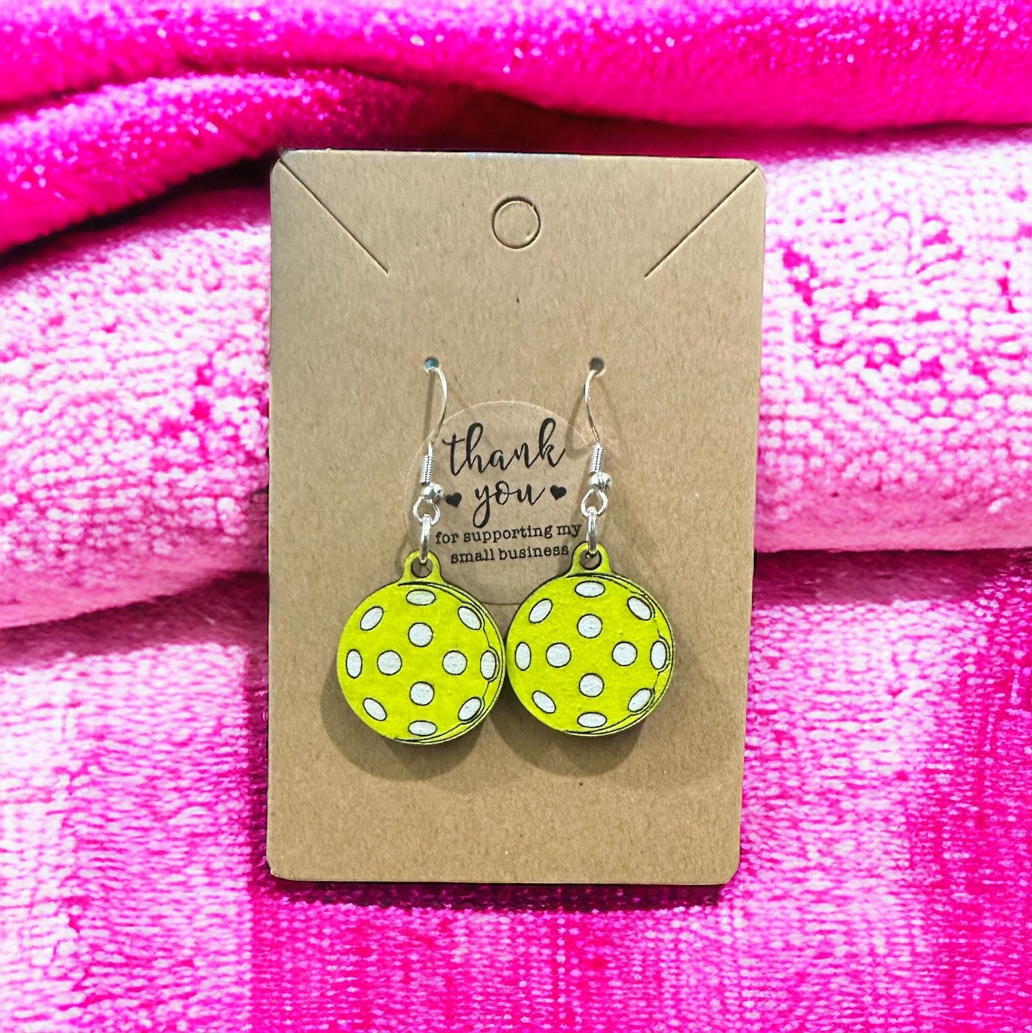 Pickleball Drop Earrings