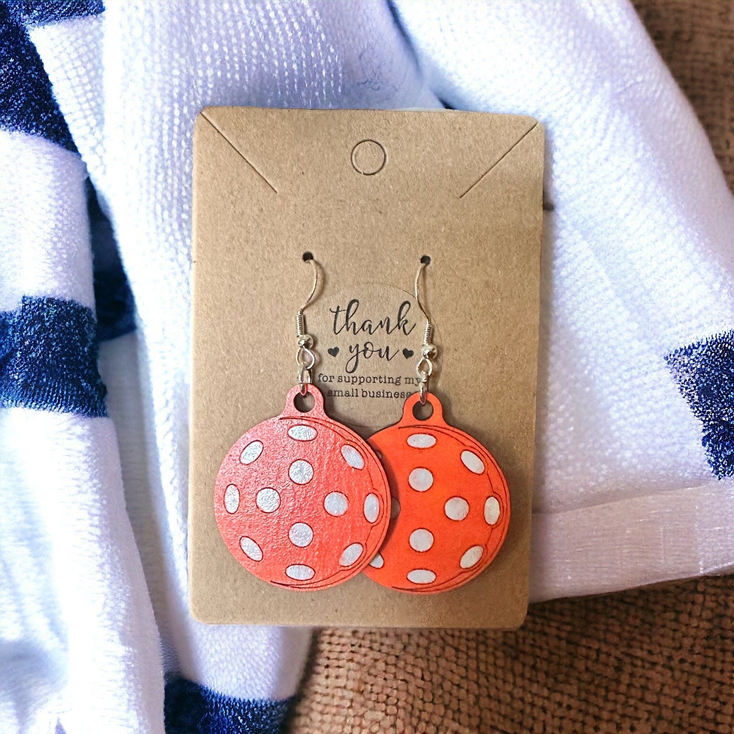 Pickleball Drop Earrings