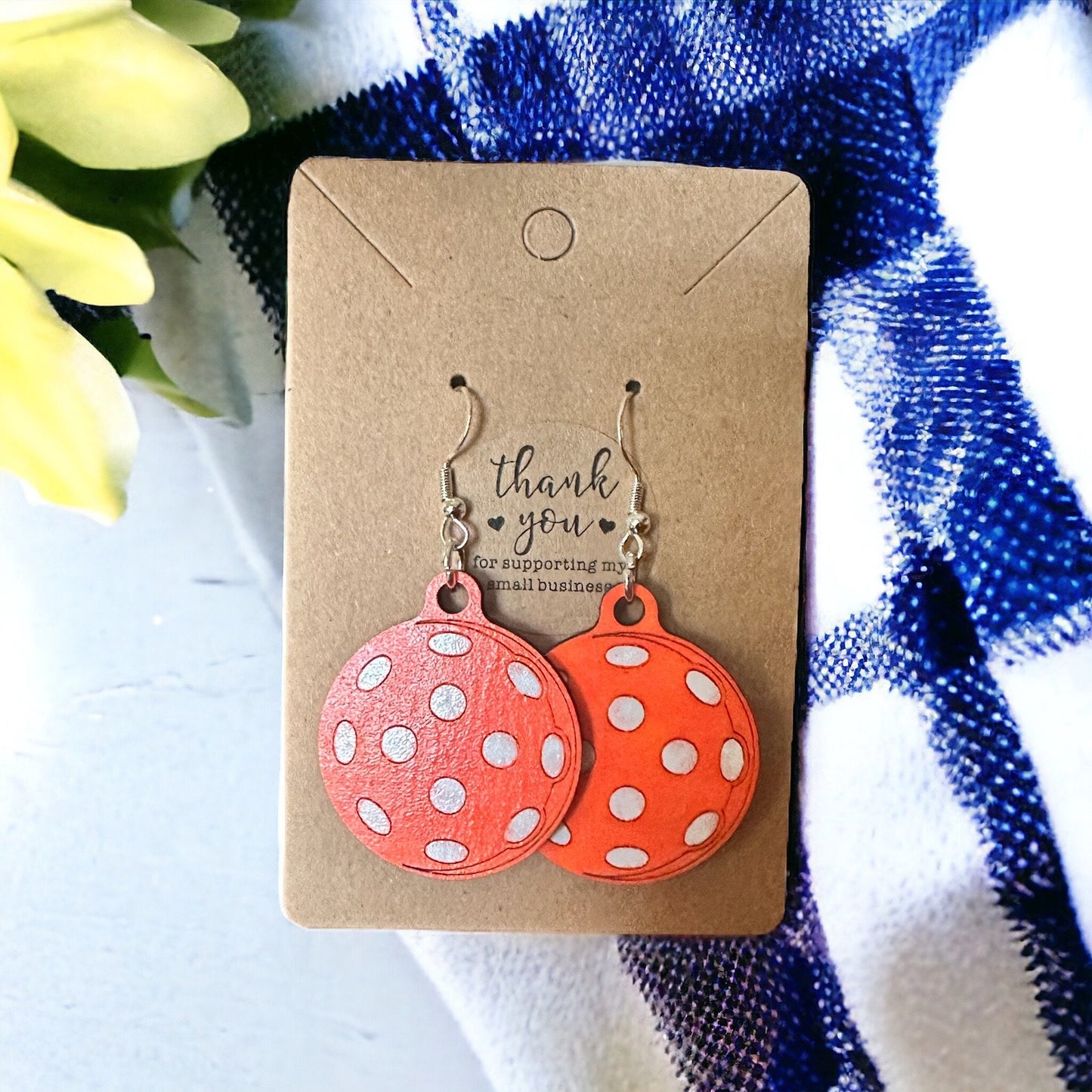 Pickleball Drop Earrings