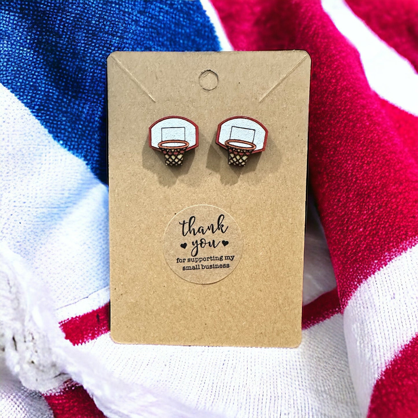 Basketball Hoop Earrings