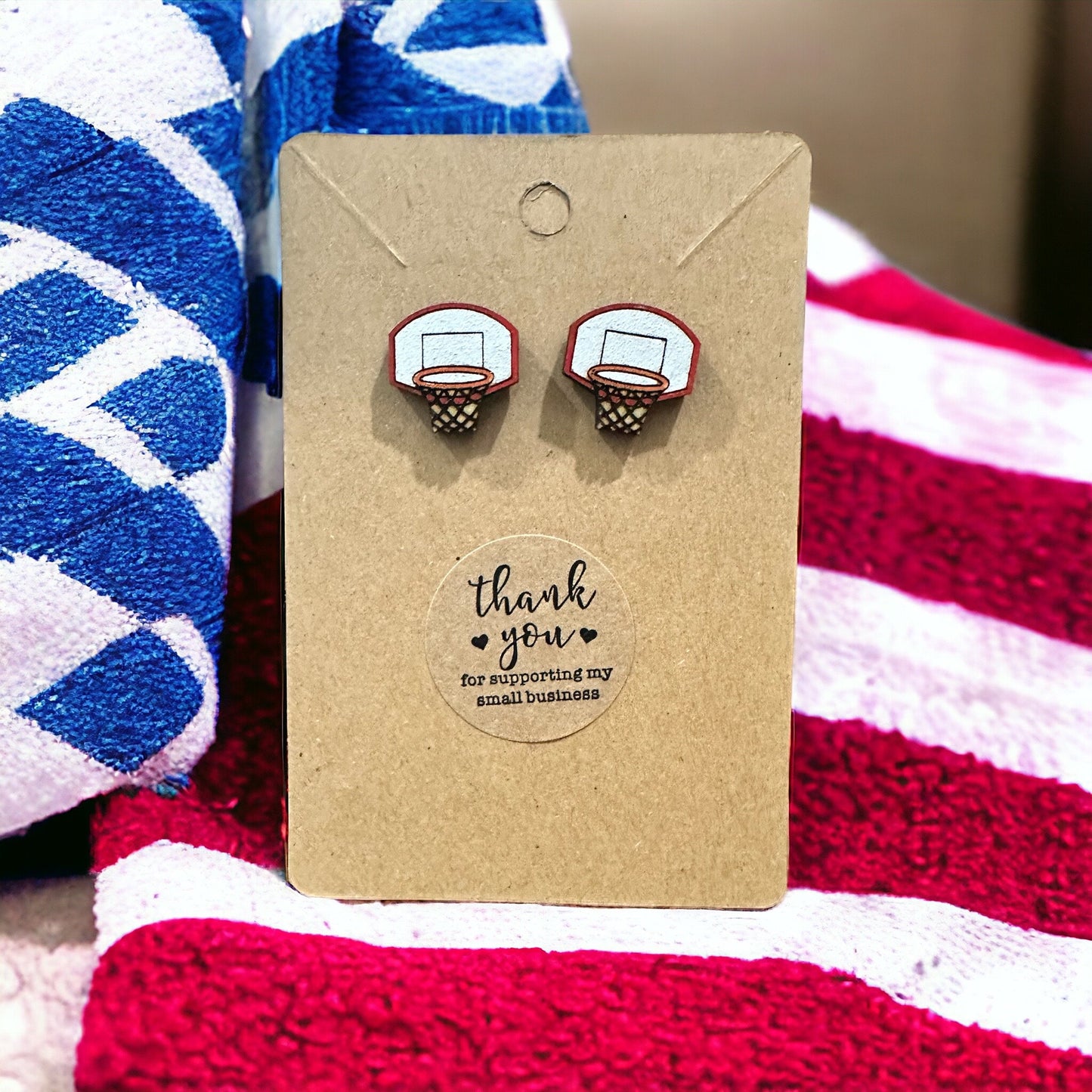 Basketball Hoop Earrings