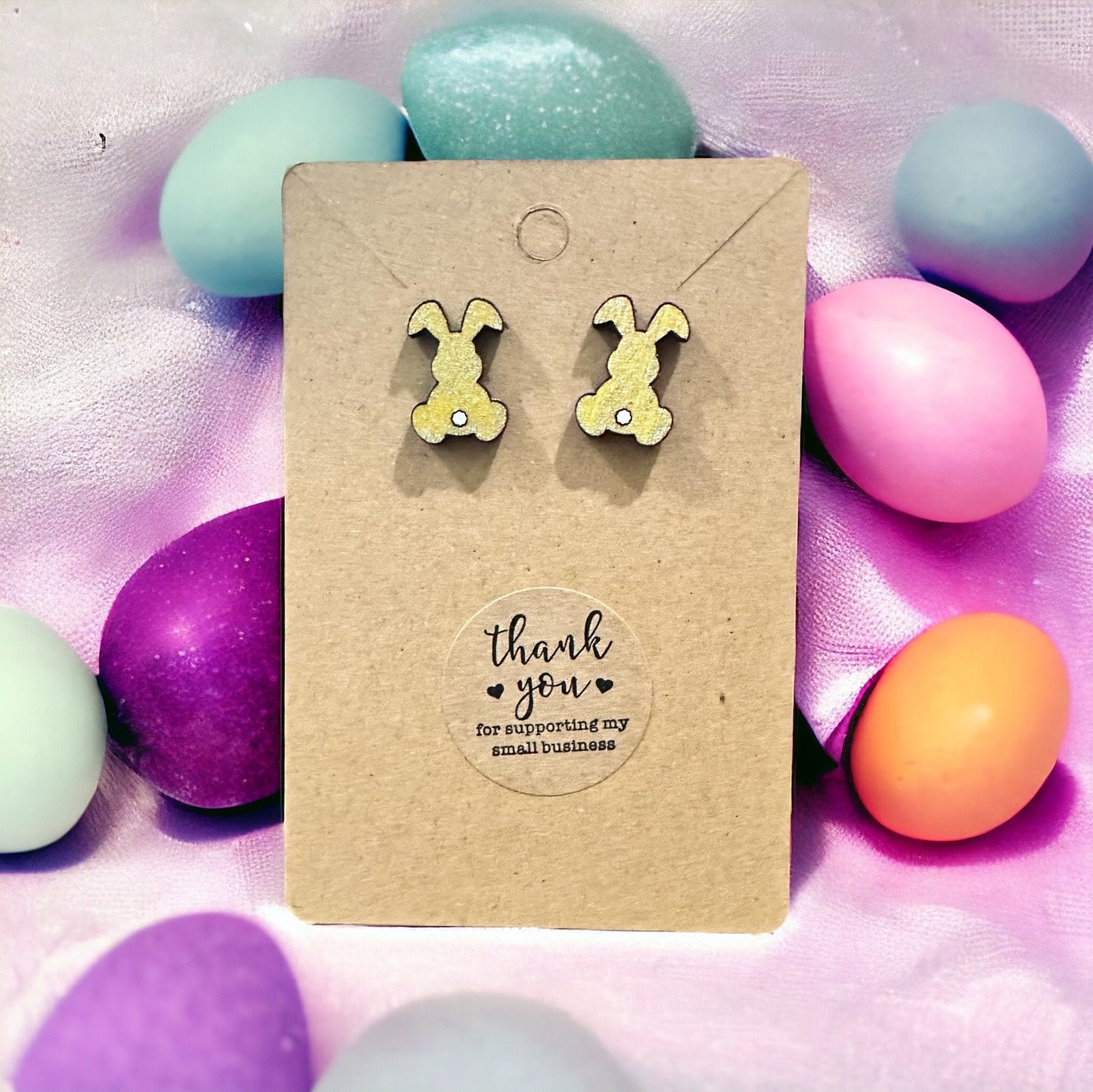 Easter Bunny Double Floppy Earrings