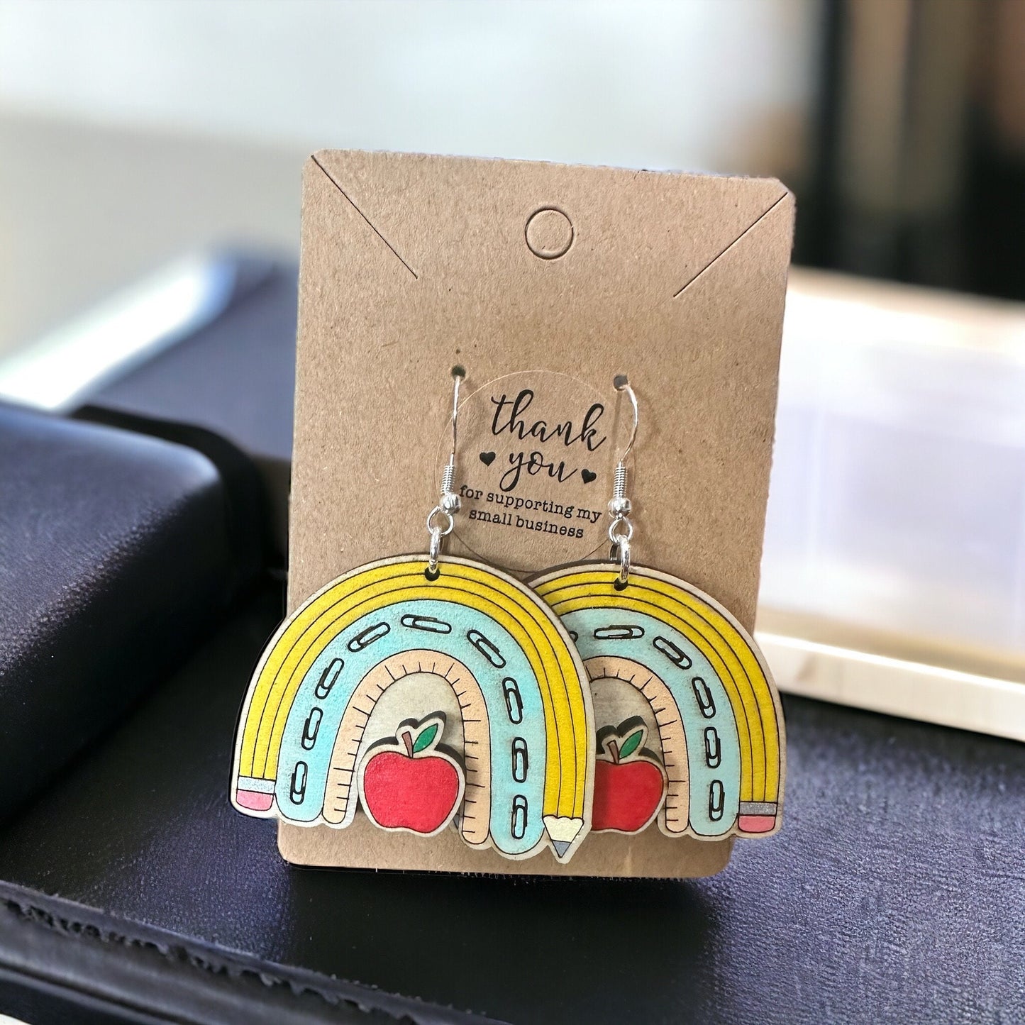 Rainbow School Layered Earrings