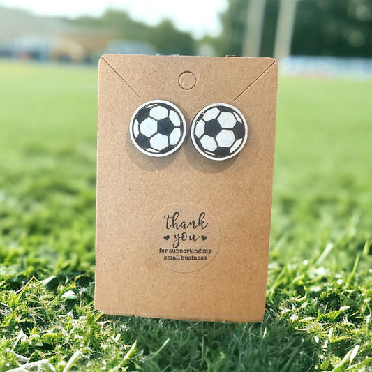 Soccer Ball Earrings