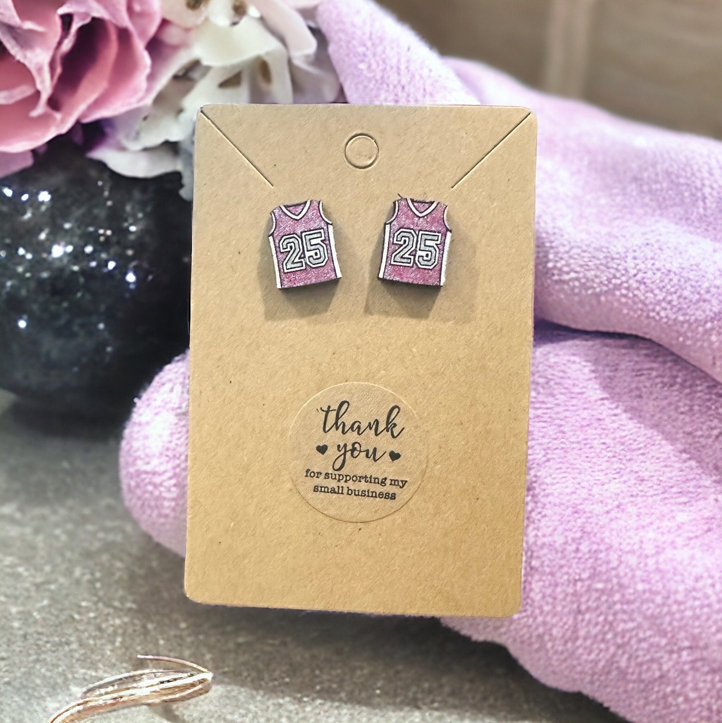Glitter Girl Sports Earrings