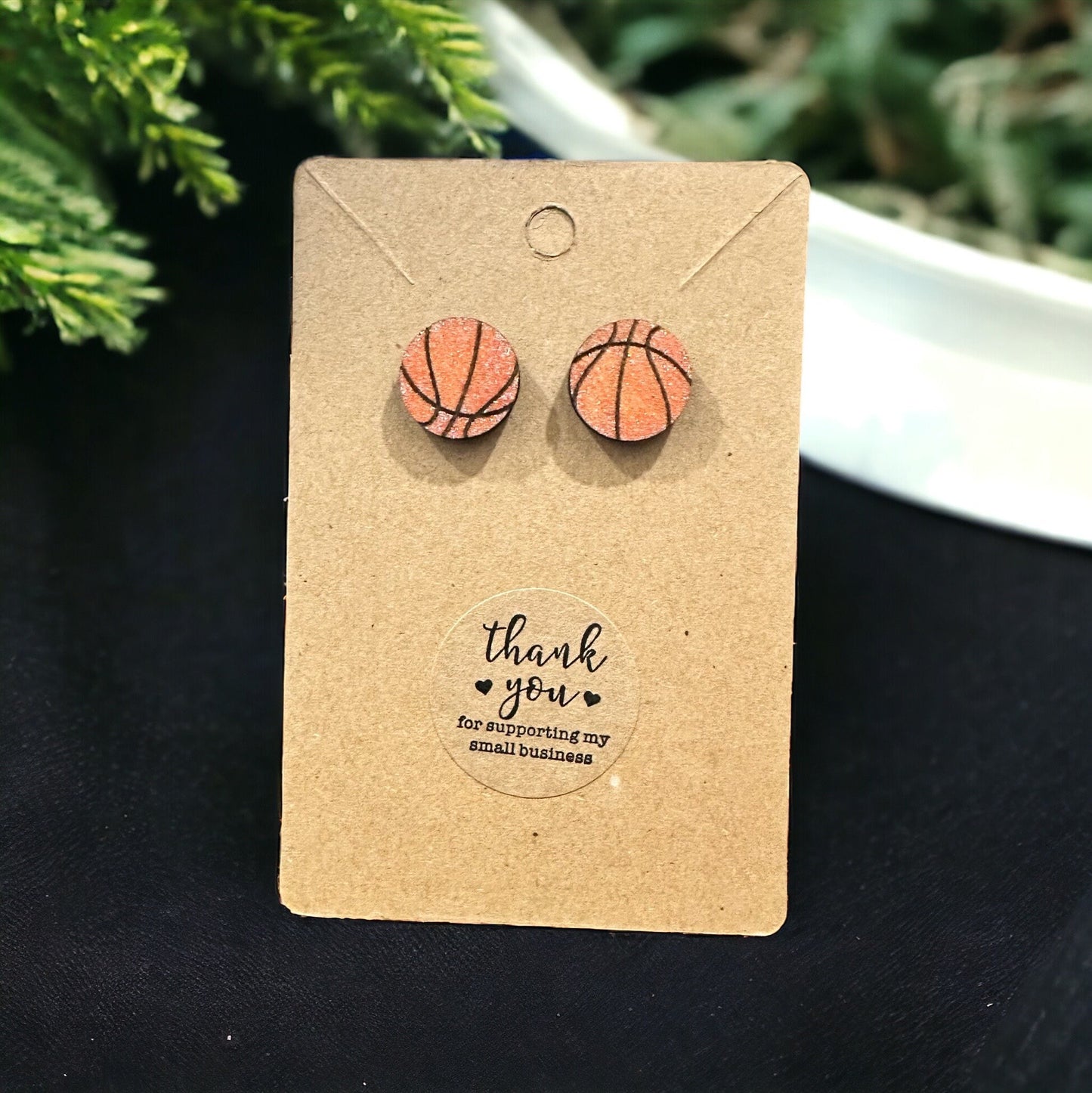 Basketball Earrings