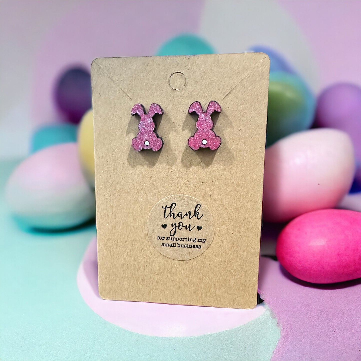 Easter Bunny Double Floppy Earrings