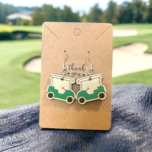 Golf Cart Earrings