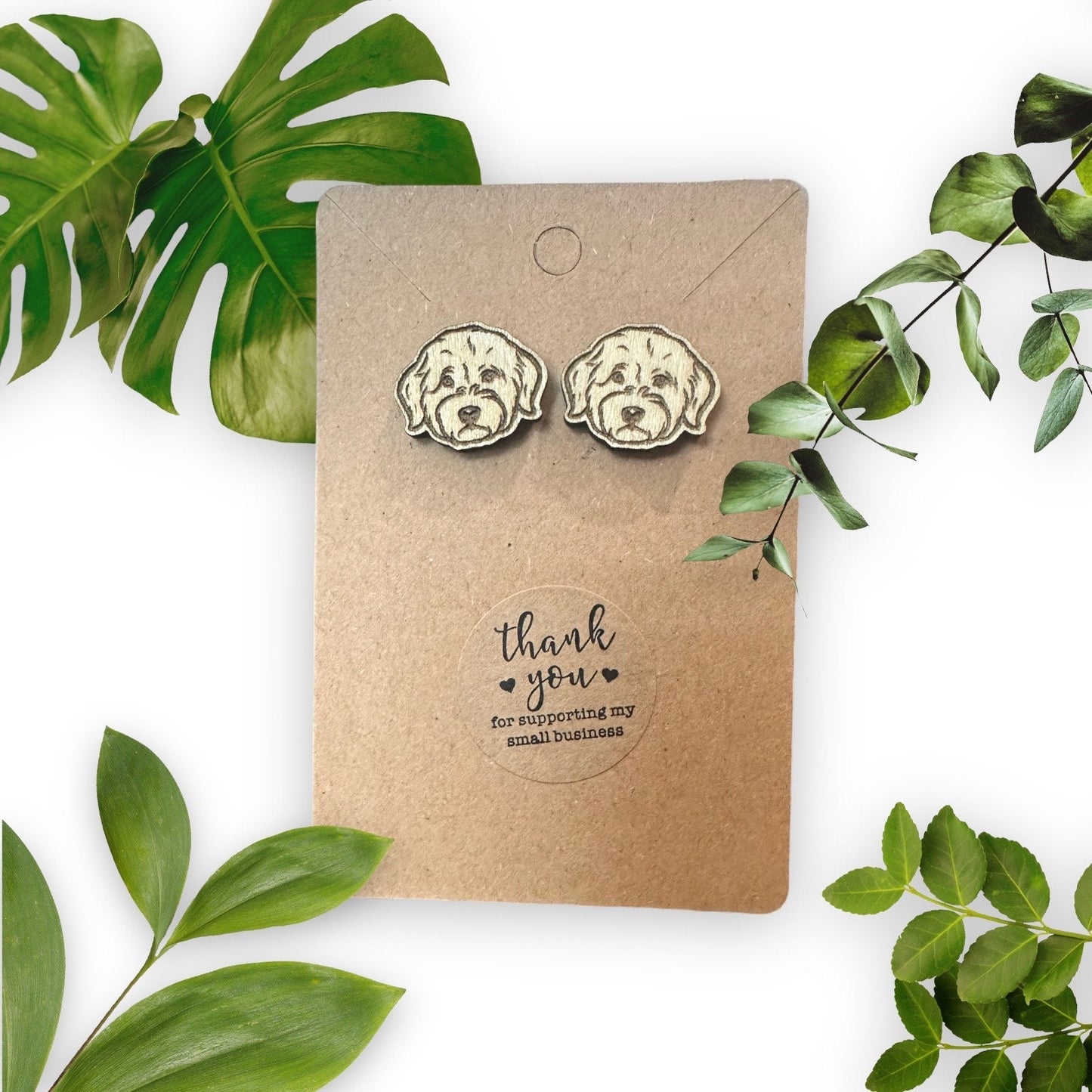 Furry Friend Dog Earrings