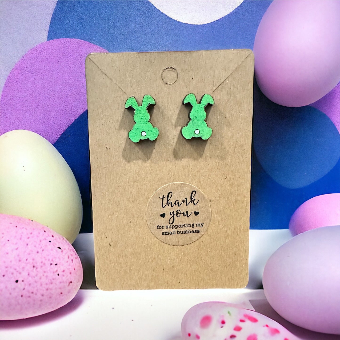 Easter Bunny Double Floppy Earrings