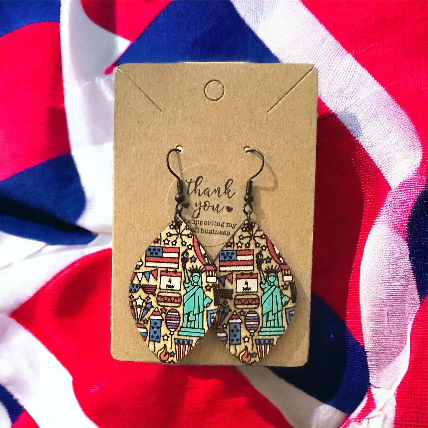 4th of July Icon Earrings