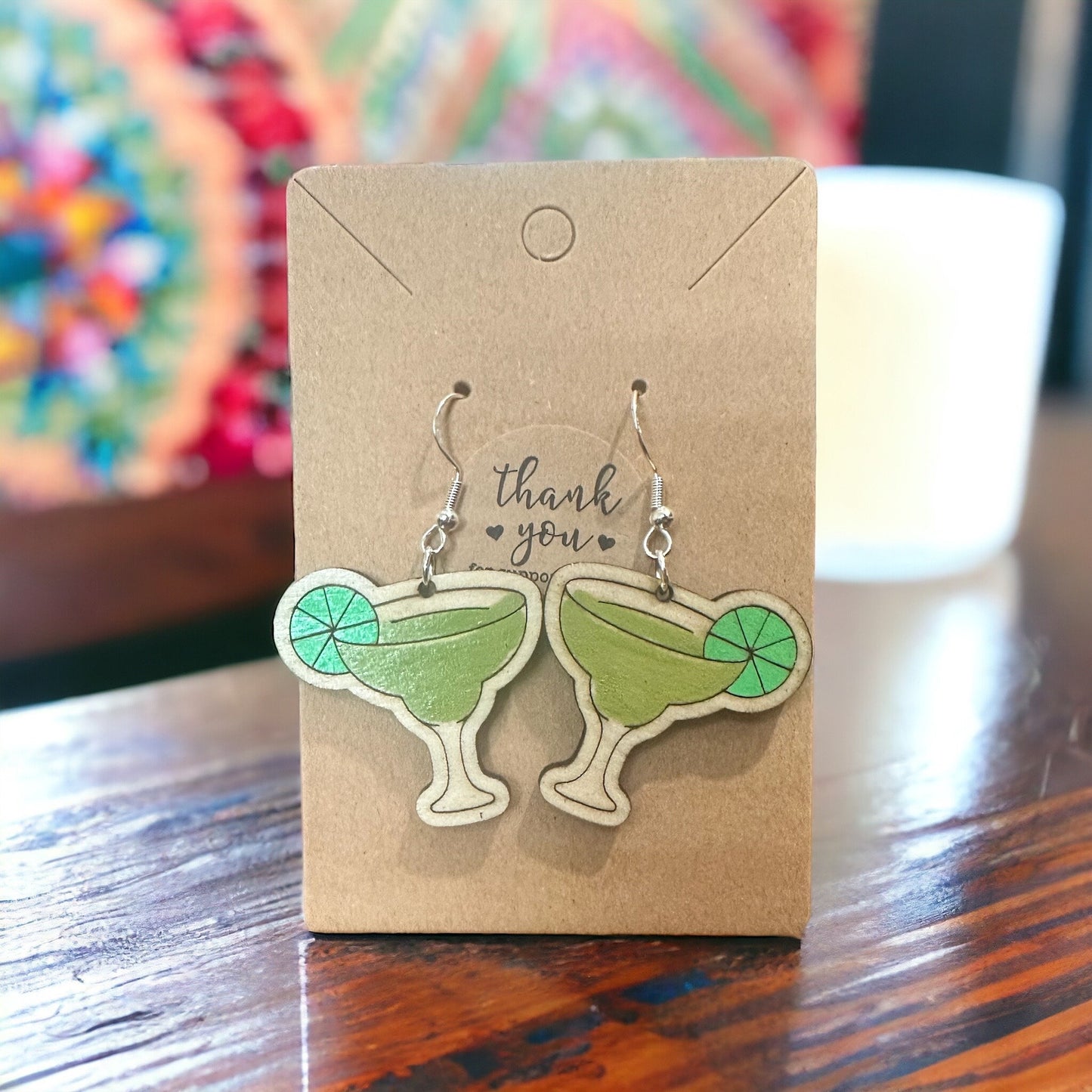 Margarita - Tequila, Salt, Lime Earrings