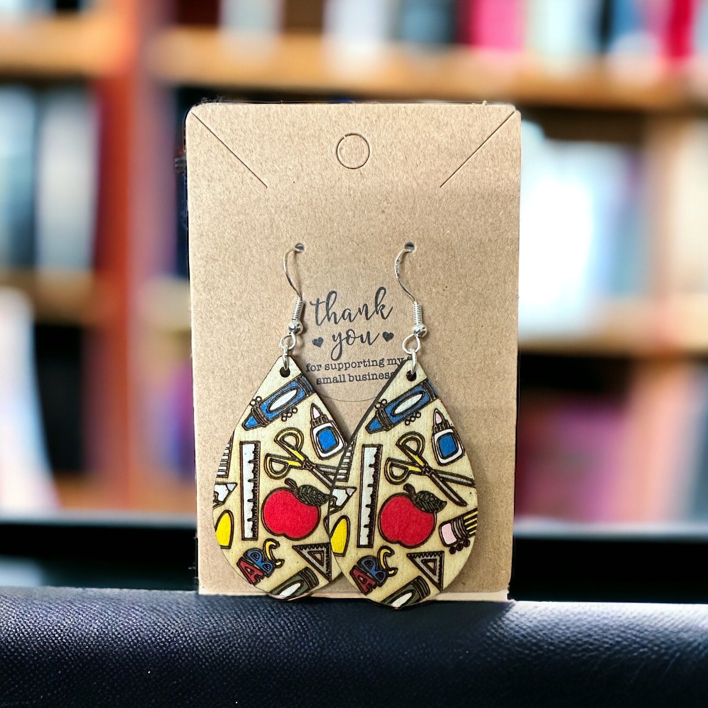 School Supplies Earrings